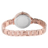 Montre Femme Raptor bracelet acier inoxydable doré rose cadran blanc