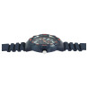 Montre Homme Q&Q bracelet silicone bleu cadran bleu 43 mm