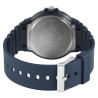 Montre Homme Q&Q bracelet silicone bleu cadran bleu 43 mm