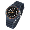 Montre Homme Q&Q bracelet silicone bleu cadran bleu 43 mm