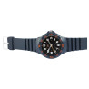 Montre Homme Q&Q bracelet silicone bleu cadran bleu 43 mm