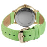 Montre Femme Raptor bracelet cuir véritable vert sunny 36 mm