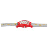 Montre Enfant Q&Q bracelet silicone gris motif chien cadran blanc