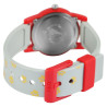 Montre Enfant Q&Q bracelet silicone gris motif chien cadran blanc