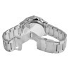Montre Akzent Homme bracelet acier inoxydable argenté cadran gris 46 mm