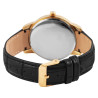 Montre bracelet cuir synthétique noir Akzent Femme cadran blanc 42 mm