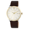 Montre Homme Just Watch bracelet cuir véritable dateur