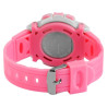 Montre Mixte Xinjia bracelet silicone rose cadran blanc