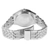 Montre bracelet métal argenté sertissage de strass 36 mm Femme Excellanc