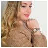 Montre bracelet acier inoxydable Femme Just Watch cadran brun