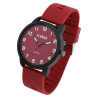 Montre Homme Classix bracelet silicone rouge cadran rouge