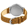 Montre bracelet cuir véritable moutarde titane Femme Just Watch