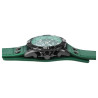 Montre bracelet cuir véritable vert chronographe Raptor Homme