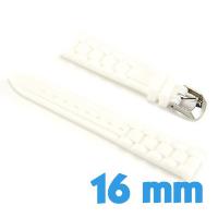 Bracelet Silicone 1,6 cm Blanc