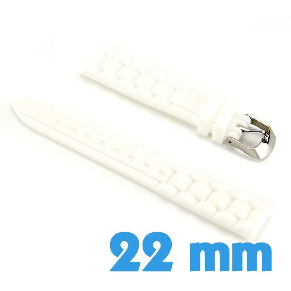 10 Pièces Passant de Montre Silicone pour bracelet 22 mm - Boucle