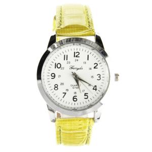 Montre pas chère femme bracelet jaune