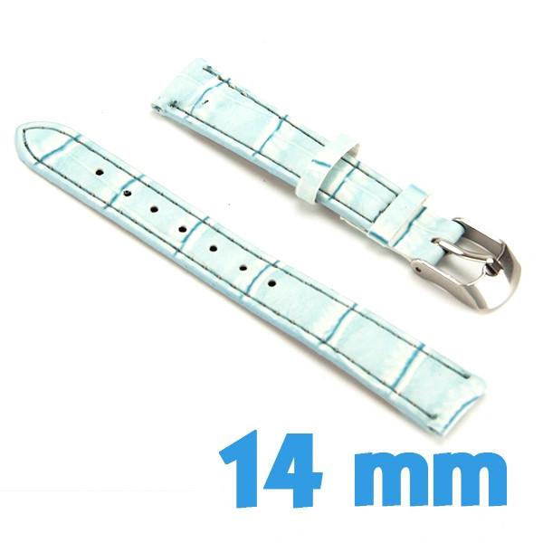 Bracelet Montre Cuir Buffle Noir 22 Mm – Style Vintage – Compatible Omega Seamaster