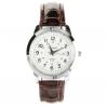 Montre mode unisexe bracelet cuir pu marron