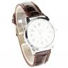 Montre mode unisexe bracelet cuir pu marron