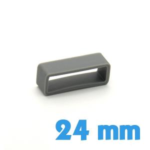 Loop Silicone Gris 24 mm pour montre pas cher