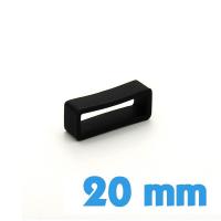Loop Silicone Noir 20 mm bracelet 