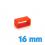 Passant pour montre 16 mm  - Orange