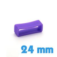 Passant bracelet Silicone 24 mm  - Violet