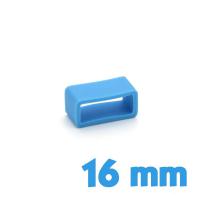 Passant pour montre Silicone Bleu 16 mm 