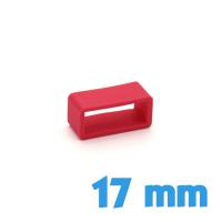 Loop de bracelet Silicone 17 mm  - Rouge