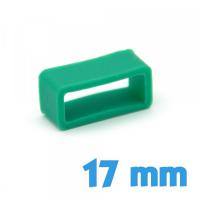 Loop montre Silicone 17 mm pas cher - Vert Emeraude