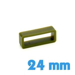 Passant pour montre Silicone 24 mm  - Vert