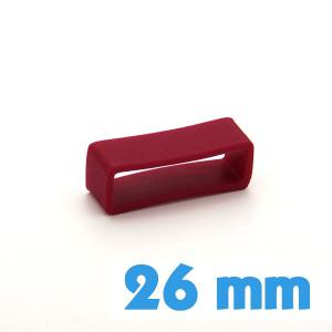 Passant Rouge 26 mm de montre 