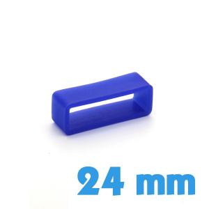 Loop pour montre Silicone 24 mm pas cher - Bleu