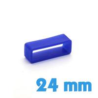 Loop pour montre Silicone 24 mm pas cher - Bleu