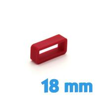 Passant pour bracelet Silicone 18 mm pas cher - Rouge