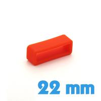 Loop Silicone Orange 22 mm pour montre 