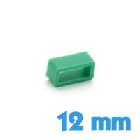 Passant Silicone Vert 12 mm pour bracelet 