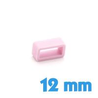 Passant Silicone Rose 12 mm pour bracelet 