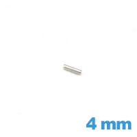 Goupille cylindrique diamètre 1.0 mm Longueur : 4 mm pour bracelet métal