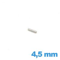 Goupille droite   montre diamètre 1.0 mm Longueur : 4.5mm