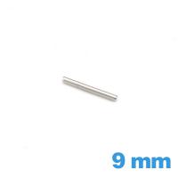 Clavette droite pour bracelet métal  diamètre 1.0 mm Longueur : 9mm 