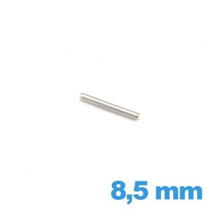 Barre droite diamètre 1.0 mm Longueur : 8.5 mm pour bracelet métal