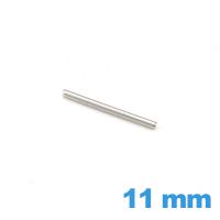 Axe cylindrique 11 mm pour bracelet métal montre diamètre 1.0 mm