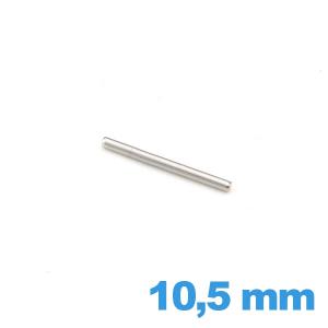 Barre droite  bracelet de montre diamètre 1.0 mm Longueur : 10.5 mm