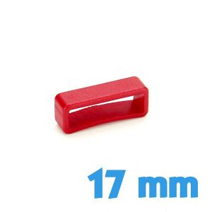 Passant Plastique Rouge 17 mm de bracelet 