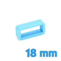 Passant de montre Silicone Bleu 18 mm 