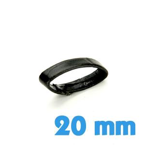 Passant Noir 20 mm de bracelet 