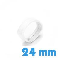 Passant de montre 24 mm  - Blanc