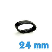 Passant de bracelet Cuir PU 24 mm - Noir