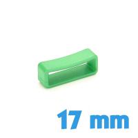 Loop pour bracelet Plastique Vert 17 mm
